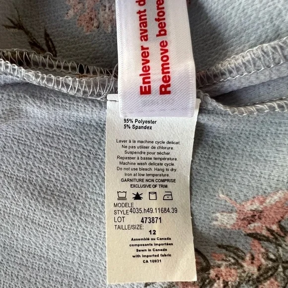 Laura Petites Floral Open Front Kimono Jacket 3/4 Tie Sleeves NWT - Picture 6 of 9